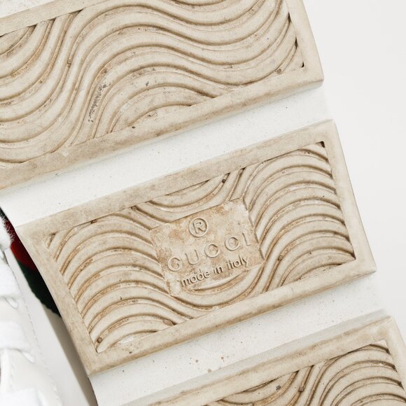 Gucci Ace White Leather Platform Sneakers - Picture 5 of 12